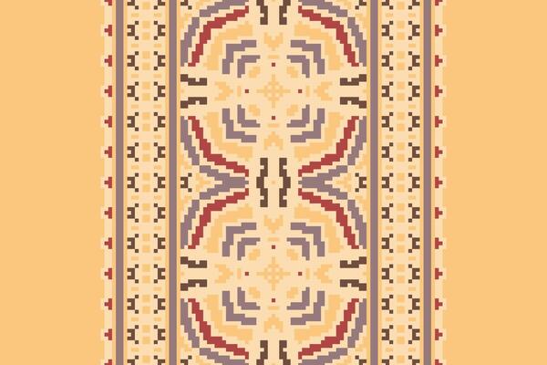 Navajo pattern Seamless Mughal architecture Motif embroidery, Pixel Ikat embroidery Design for Print australian curtain pattern geometric pillow model kurti mughal flowers