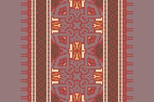 Navajo pattern Seamless Mughal architecture Motif embroidery, Pixel Ikat embroidery Design for Print scandinavian pattern saree ethnic nativity gypsy pattern vector