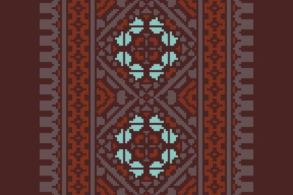 Navajo pattern Seamless Mughal architecture Motif embroidery, Pixel Ikat embroidery Design for Print egyptian pattern tibetan mandala bandanna