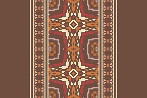Navajo pattern Seamless Scandinavian pattern Motif embroidery, Pixel Ikat embroidery Design for Print tapestry floral kimono repeat pattern lacing spanish motif vector