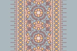 Navajo pattern Seamless Scandinavian pattern Motif embroidery, Pixel Ikat embroidery Design for Print lace pattern turkish ceramic ancient egypt art jacquard pattern vector