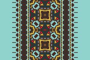 Navajo pattern Seamless Scandinavian pattern Motif embroidery, Pixel Ikat embroidery Design for Print scandinavian pattern saree ethnic nativity gypsy pattern vector