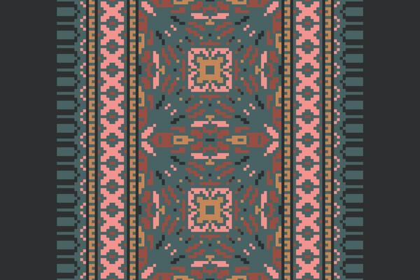 Patchwork pattern Seamless Bandana print silk Motif embroidery, Pixel Ikat embroidery Design for Print 60s paisley tie dye damascus ornament rugs hipster kurta pajama