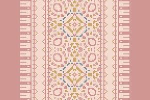 Patchwork pattern Seamless Native American, Motif embroidery, Pixel Ikat embroidery Design for Print tapestry floral kimono repeat pattern lacing spanish motif vector