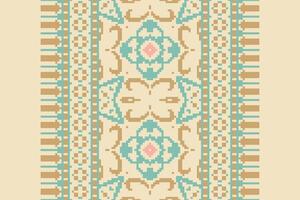 Patchwork pattern Seamless Native American, Motif embroidery, Pixel Ikat embroidery Design for Print scarf hijab pattern kerchief Pixel Ikat Silk kurti model mughal patterns vector