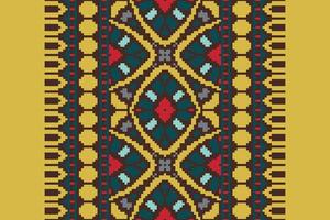 Navajo pattern Seamless Scandinavian pattern Motif embroidery, Pixel Ikat embroidery Design for Print egyptian hieroglyphs tibetan geo pattern vector
