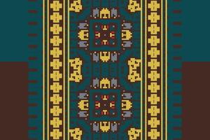 Navajo pattern Seamless Scandinavian pattern Motif embroidery, Pixel Ikat embroidery Design for Print figure tribal ink on cloth patola sari vector