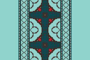 Navajo pattern Seamless Scandinavian pattern Motif embroidery, Pixel Ikat embroidery Design for Print egyptian pattern tibetan mandala bandanna vector