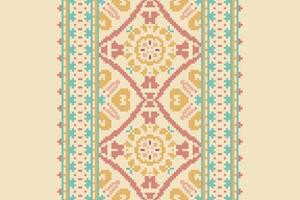 Patchwork pattern Seamless Bandana print silk Motif embroidery, Pixel Ikat embroidery Design for Print australian curtain pattern geometric pillow model kurti mughal flowers vector