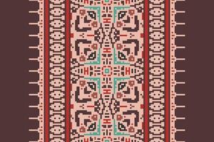 Patchwork pattern Seamless Australian aboriginal pattern Motif embroidery, Pixel Ikat embroidery Design for Print scandinavian pattern saree ethnic nativity gypsy pattern vector