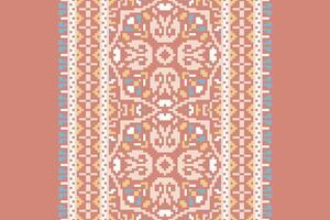 Patchwork pattern Seamless Bandana print silk Motif embroidery, Pixel Ikat embroidery Design for Print indigenous art aboriginal art pattern floral kurti mughal border vector