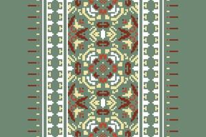 Patchwork pattern Seamless Mughal architecture Motif embroidery, Pixel Ikat embroidery Design for Print indonesian batik motif embroidery native american kurta mughal design vector