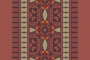 Patchwork pattern Seamless Mughal architecture Motif embroidery, Pixel Ikat embroidery Design for Print endless arabesque cloth dupatta shawl bandana print silk kurta men vector