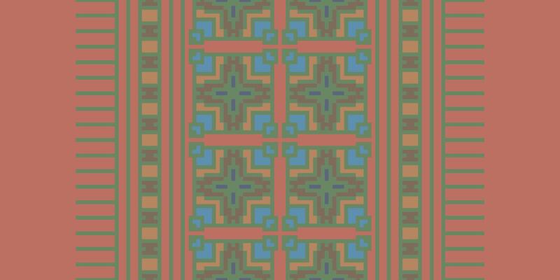 Navajo pattern Seamless Bandana print silk Motif embroidery, Pixel Ikat embroidery Design for Print border embroidery ancient egypt