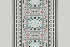 Patchwork pattern Seamless Scandinavian pattern Motif embroidery, Pixel Ikat embroidery Design for Print indonesian batik motif embroidery native american kurta mughal design vector