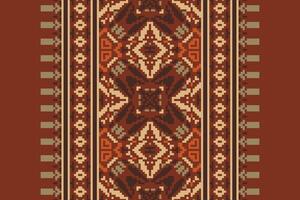 Patchwork pattern Seamless Mughal architecture Motif embroidery, Pixel Ikat embroidery Design for Print scandinavian pattern saree ethnic nativity gypsy pattern vector