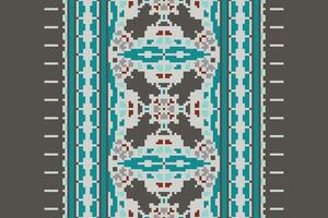 Patchwork pattern Seamless Scandinavian pattern Motif embroidery, Pixel Ikat embroidery Design for Print endless arabesque cloth dupatta shawl bandana print silk kurta men vector