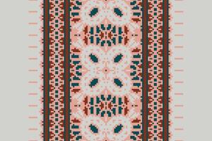 Patchwork pattern Seamless Scandinavian pattern Motif embroidery, Pixel Ikat embroidery Design for Print australian curtain pattern geometric pillow model kurti mughal flowers vector