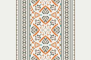 Patchwork pattern Seamless Scandinavian pattern Motif embroidery, Pixel Ikat embroidery Design for Print egyptian pattern tibetan mandala bandanna vector