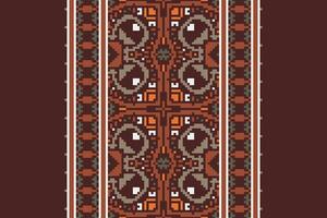 Patchwork pattern Seamless Scandinavian pattern Motif embroidery, Pixel Ikat embroidery Design for Print figure tribal ink on cloth patola sari vector