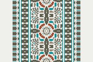 Patchwork pattern Seamless Scandinavian pattern Motif embroidery, Pixel Ikat embroidery Design for Print scandinavian pattern saree ethnic nativity gypsy pattern vector