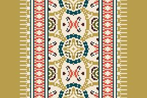 Tie dye Pattern Seamless Native American, Motif embroidery, Pixel Ikat embroidery Design for Print scandinavian pattern saree ethnic nativity gypsy pattern vector