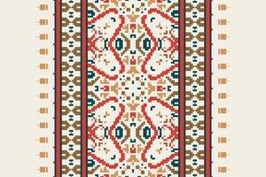 Tie dye Pattern Seamless Native American, Motif embroidery, Pixel Ikat embroidery Design for Print indigenous art aboriginal art pattern floral kurti mughal border vector