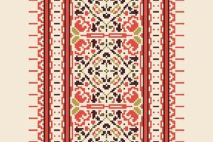 Tie dye Pattern Seamless Bandana print silk Motif embroidery, Pixel Ikat embroidery Design for Print Texture fabric saree sari carpet. kurta patola saree vector