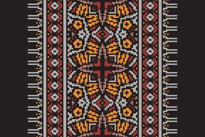 Tie dye Pattern Seamless Mughal architecture Motif embroidery, Pixel Ikat embroidery Design for Print vyshyvanka placemat quilt sarong sarong beach kurtis Indian motifs vector
