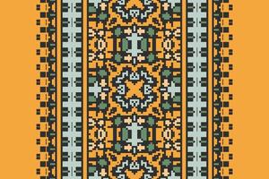 Tie dye Pattern Seamless Australian aboriginal pattern Motif embroidery, Pixel Ikat embroidery Design for Print tie dyeing pillowcase sambal puri kurti mughal architecture vector