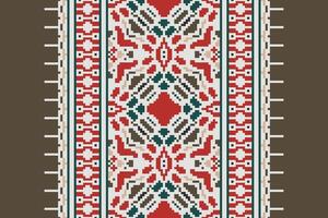 Tie dye Pattern Seamless Mughal architecture Motif embroidery, Pixel Ikat embroidery Design for Print tie dyeing pillowcase sambal puri kurti mughal architecture vector