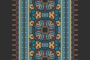 Tie dye Pattern Seamless Scandinavian pattern Motif embroidery, Pixel Ikat embroidery Design for Print indigenous art aboriginal art pattern floral kurti mughal border vector