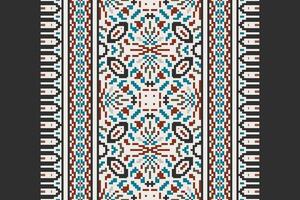 Tie dye Pattern Seamless Scandinavian pattern Motif embroidery, Pixel Ikat embroidery Design for Print tapestry floral kimono repeat pattern lacing spanish motif vector