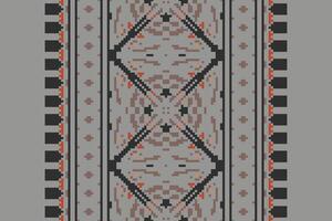 Tie dye Pattern Seamless Scandinavian pattern Motif embroidery, Pixel Ikat embroidery Design for Print Texture fabric saree sari carpet. kurta patola saree vector
