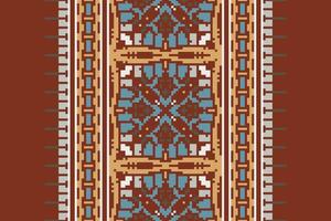 Tie dye Pattern Seamless Scandinavian pattern Motif embroidery, Pixel Ikat embroidery Design for Print pattern vintage flower folk navajo patchwork pattern vector