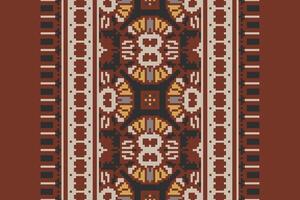 Tie dye Pattern Seamless Scandinavian pattern Motif embroidery, Pixel Ikat embroidery Design for Print egyptian pattern tibetan mandala bandanna vector