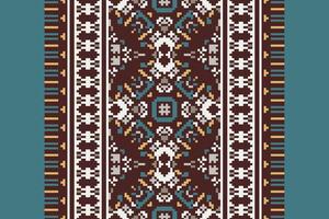 Baroque pattern Seamless Native American, Motif embroidery, Pixel Ikat embroidery Design for Print scarf hijab pattern kerchief Pixel Ikat Silk kurti model mughal patterns vector