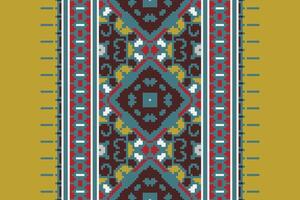 Baroque pattern Seamless Native American, Motif embroidery, Pixel Ikat embroidery Design for Print kurta pattern mughal motifs tapestry pattern floral repeat vector