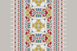 Baroque pattern Seamless Native American, Motif embroidery, Pixel Ikat embroidery Design for Print scandinavian pattern saree ethnic nativity gypsy pattern vector