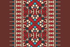 Baroque pattern Seamless Bandana print silk Motif embroidery, Pixel Ikat embroidery Design for Print scarf hijab pattern kerchief Pixel Ikat Silk kurti model mughal patterns vector
