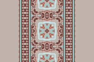 Baroque pattern Seamless Bandana print silk Motif embroidery, Pixel Ikat embroidery Design for Print egyptian hieroglyphs tibetan geo pattern vector