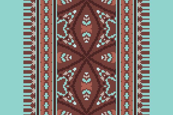 Baroque pattern Seamless Bandana print silk Motif embroidery, Pixel Ikat embroidery Design for Print scandinavian pattern saree ethnic nativity gypsy pattern