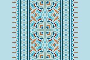 Baroque pattern Seamless Mughal architecture Motif embroidery, Pixel Ikat embroidery Design for Print vyshyvanka placemat quilt sarong sarong beach kurtis Indian motifs vector