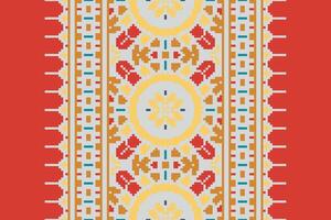 Baroque pattern Seamless Mughal architecture Motif embroidery, Pixel Ikat embroidery Design for Print egyptian hieroglyphs tibetan geo pattern vector