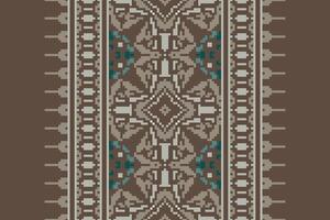 Baroque pattern Seamless Scandinavian pattern Motif embroidery, Pixel Ikat embroidery Design for Print indonesian batik motif embroidery native american kurta mughal design vector