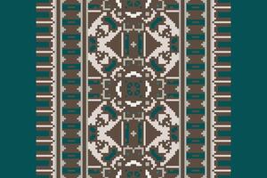 Baroque pattern Seamless Scandinavian pattern Motif embroidery, Pixel Ikat embroidery Design for Print indigenous art aboriginal art pattern floral kurti mughal border vector