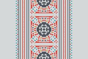 Baroque pattern Seamless Mughal architecture Motif embroidery, Pixel Ikat embroidery Design for Print scandinavian pattern saree ethnic nativity gypsy pattern vector
