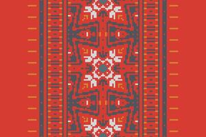 Baroque pattern Seamless Mughal architecture Motif embroidery, Pixel Ikat embroidery Design for Print scandinavian pattern saree ethnic nativity gypsy pattern vector