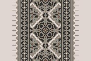Baroque pattern Seamless Scandinavian pattern Motif embroidery, Pixel Ikat embroidery Design for Print vyshyvanka placemat quilt sarong sarong beach kurtis Indian motifs vector