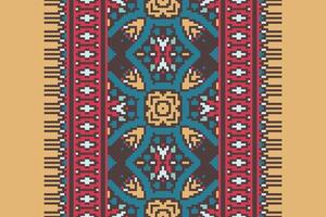 Baroque pattern Seamless Scandinavian pattern Motif embroidery, Pixel Ikat embroidery Design for Print scandinavian pattern saree ethnic nativity gypsy pattern vector